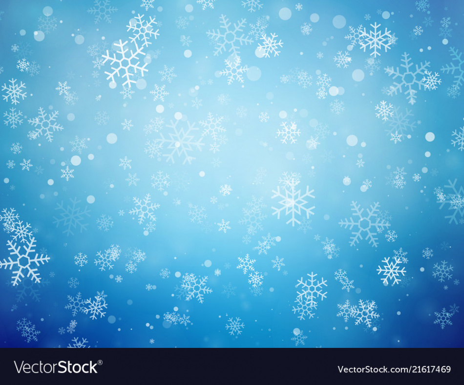 Blue christmas background with snowflakes Vector Image