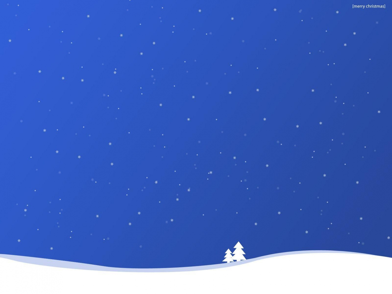 Blue Christmas Desktop Wallpaper