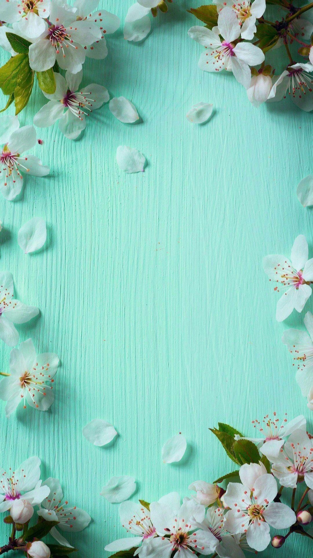 Blue Spring iPhone Background