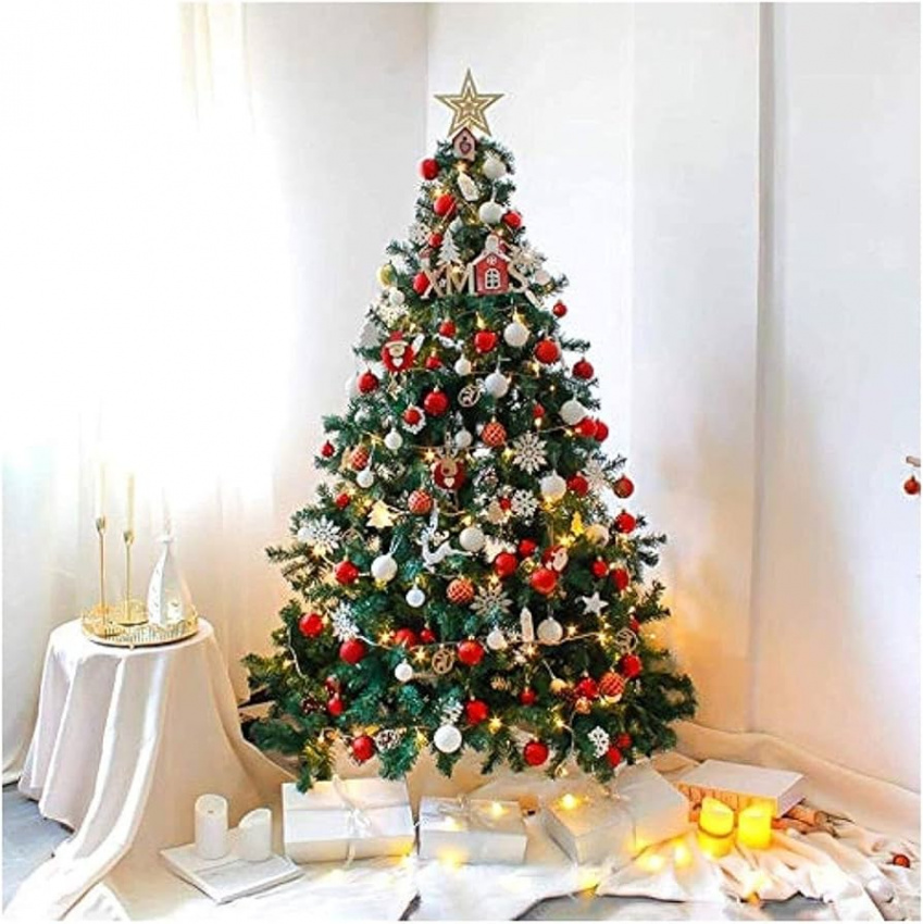 BOCbco Christmas Tree Bushy Decoration Christmas Tree  Deluxe Glitter  Christmas Tree Home Decoration Christmas Decorations (Size : ft)