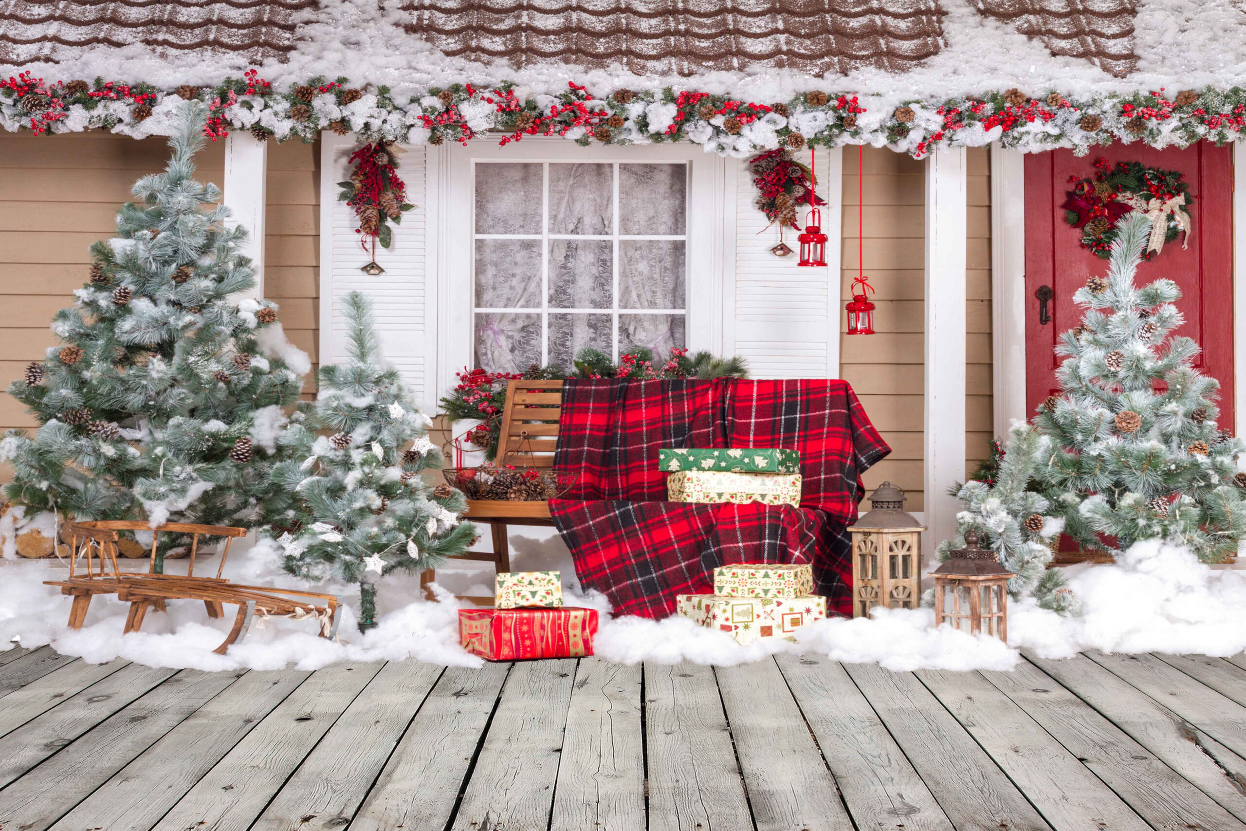 Cheap Price Fox Affordable Christmas Outdoor Thick Vinyl/Fabric