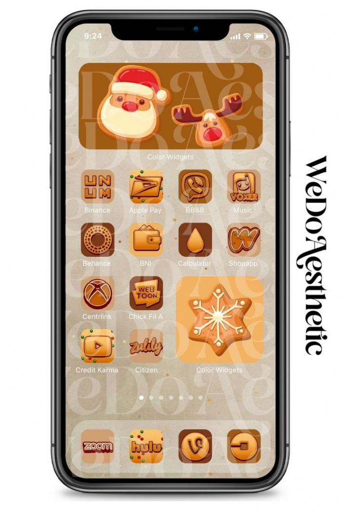 Christmas App Icons Bundle Gingerbread Cookies Theme - Etsy