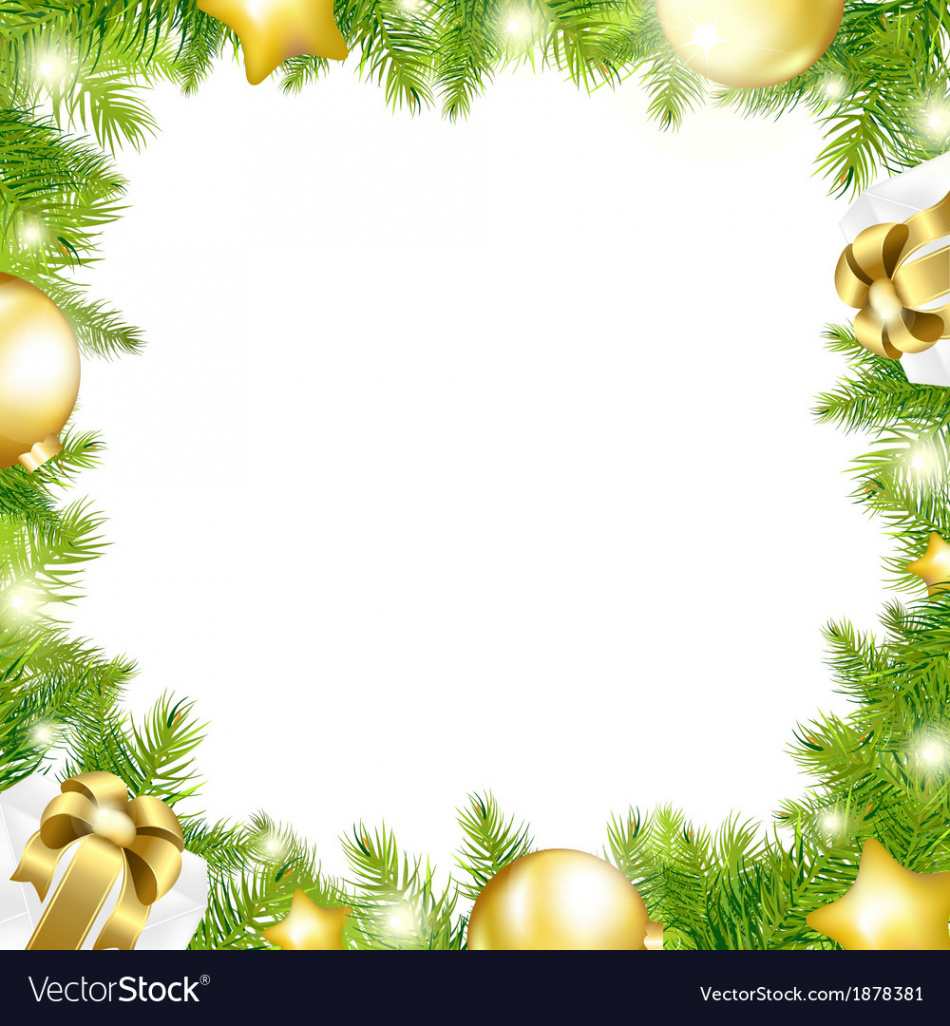 Christmas background with border Royalty Free Vector Image