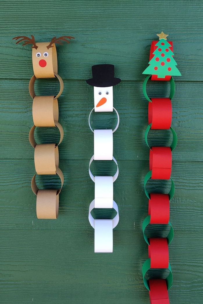 Christmas countdown craft kit paper chain advent calendar  Etsy