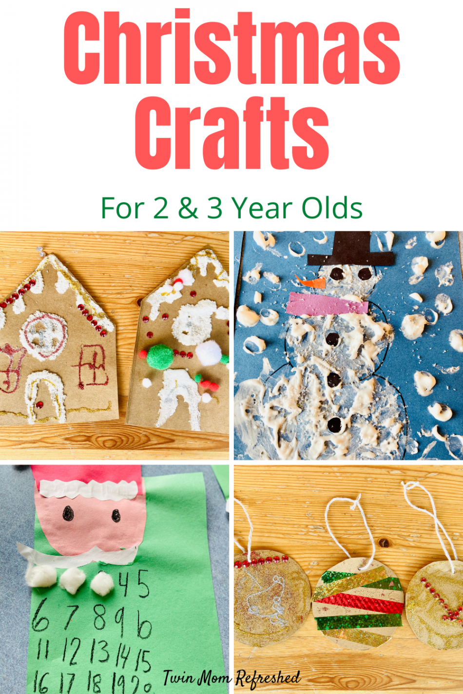 Christmas Crafts For Toddlers - Twin Mom Refreshed