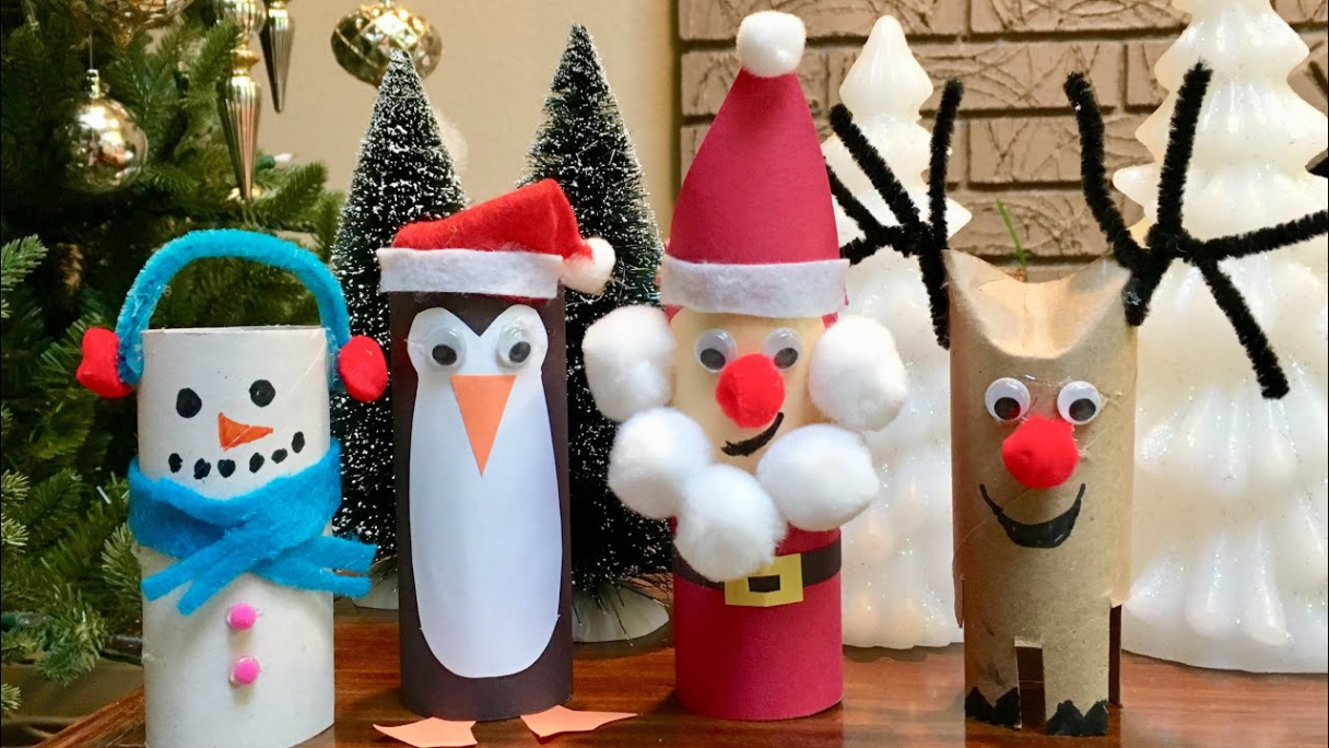 Christmas Crafts  Toilet Paper Roll Crafts For Kids