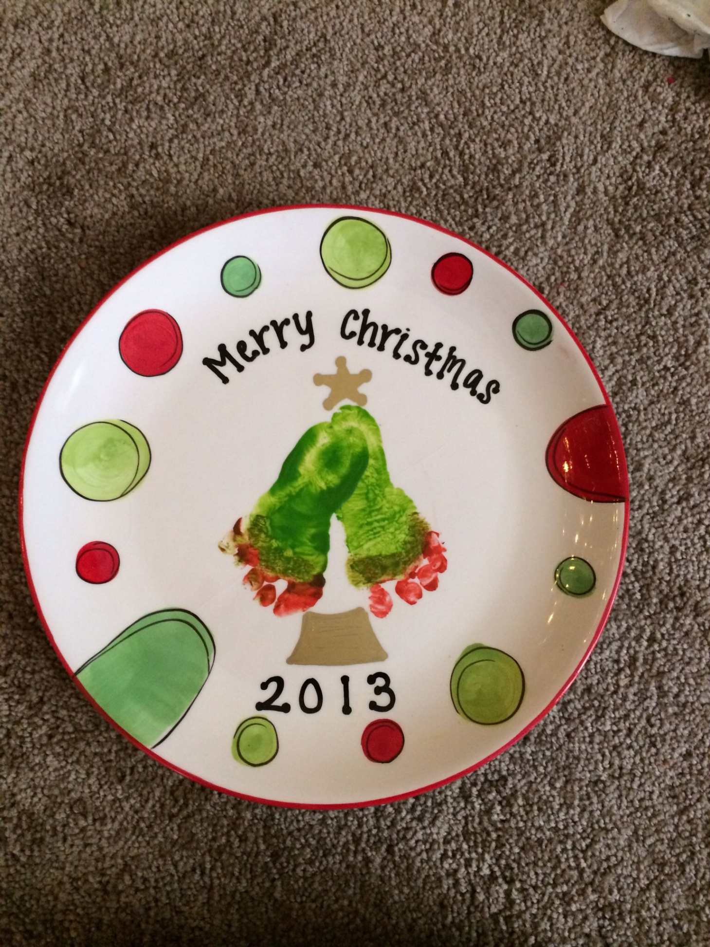 Christmas gift from baby!  Baby christmas gifts, Christmas crafts