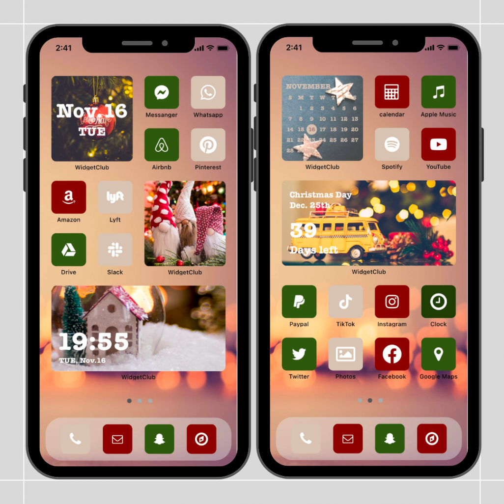 Christmas home screen setup ideas  WidgetClub