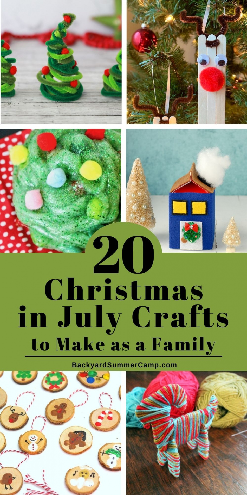 Christmas in July Crafts to Make as a Family- Backyard Summer Camp
