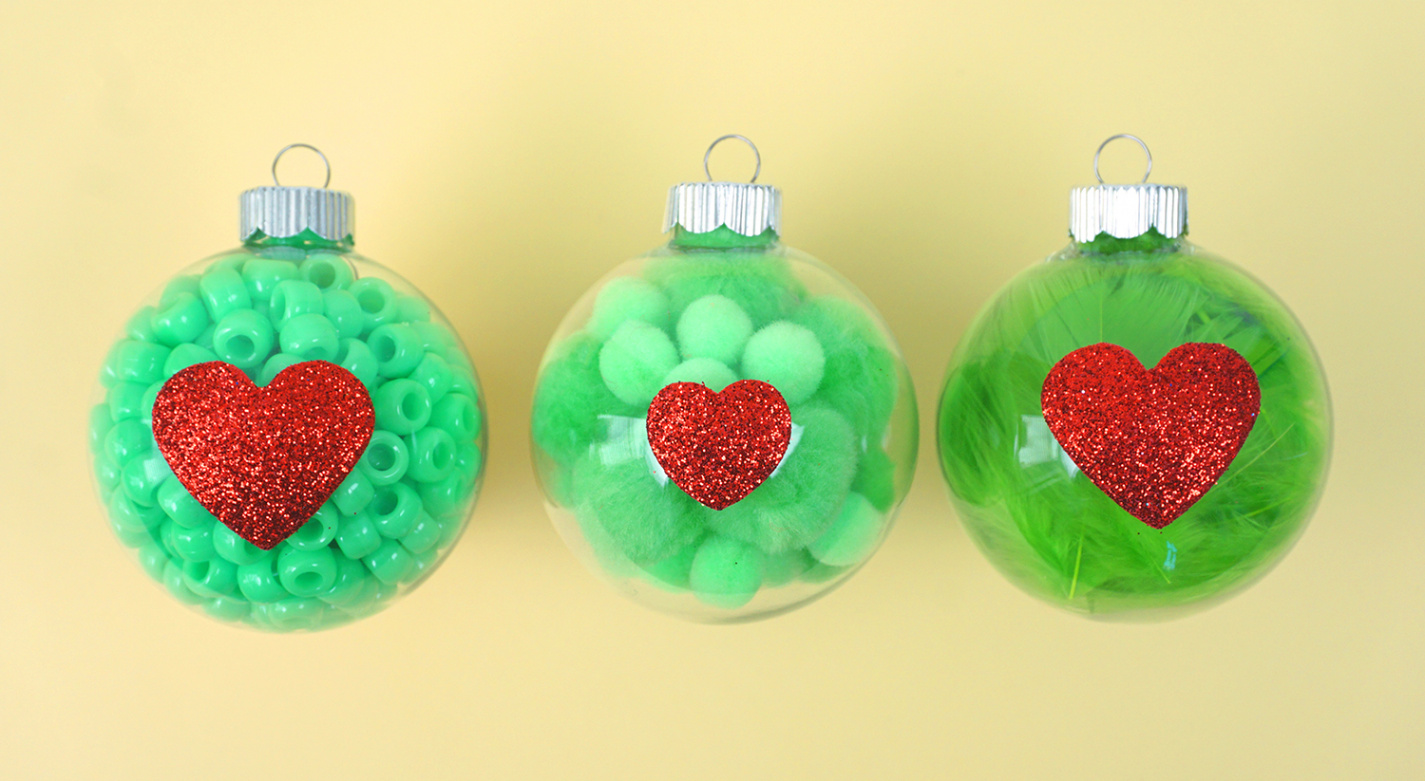 Christmas Kids Craft: Grinch Ornaments - Happiness is Homemade