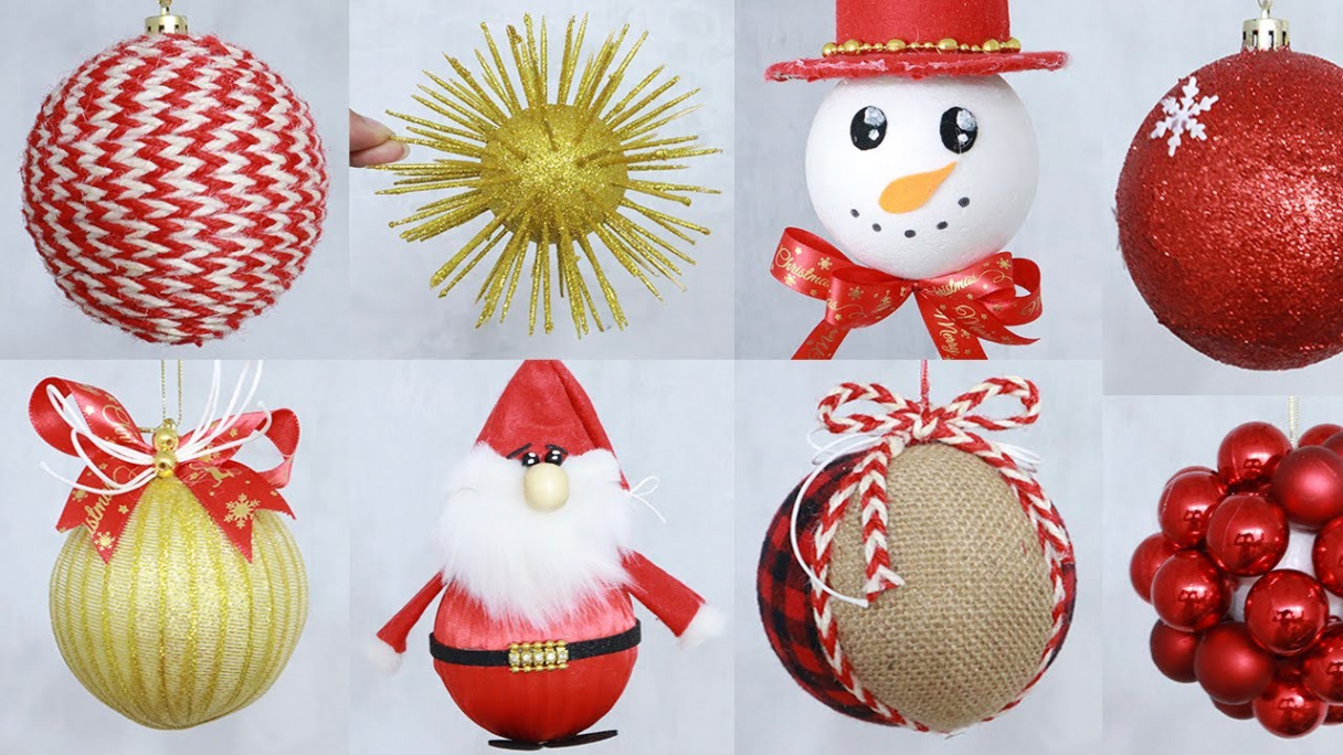 Christmas Ornament with Styrofoam Ball - Easy Christmas Crafts