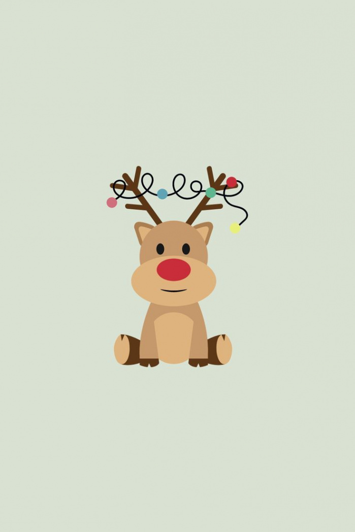 Christmas Reindeer Wallpaper  Christmas wallpaper iphone cute