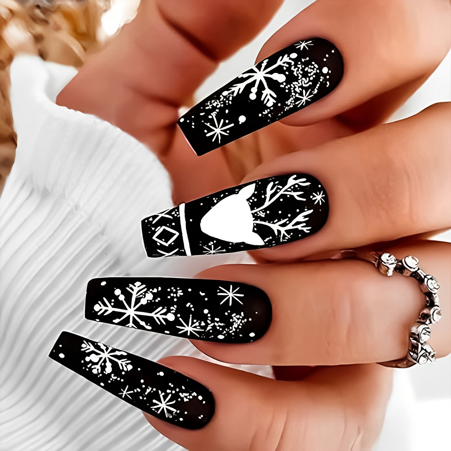 Christmas Snowflake Nails Designs - Temu - Page