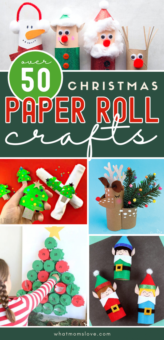 Christmas Toilet Paper Roll Crafts For Kids