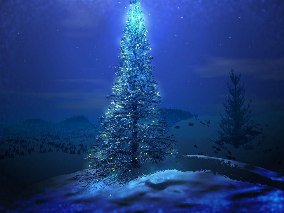 Christmas Tree Blue Wallpapers - Wallpaper Cave