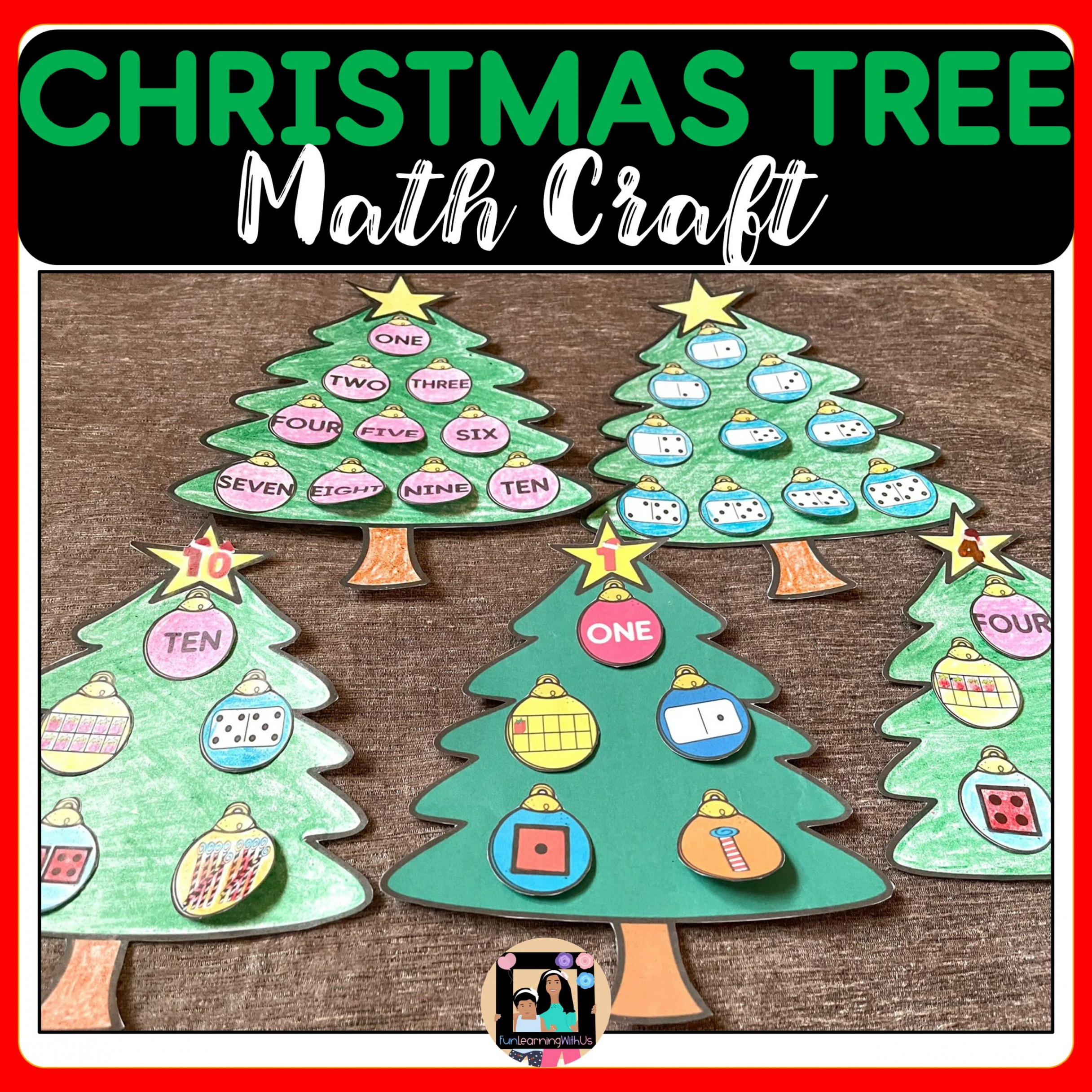 Christmas Tree math Craft  Winter Math Craft  Made By Teachers
