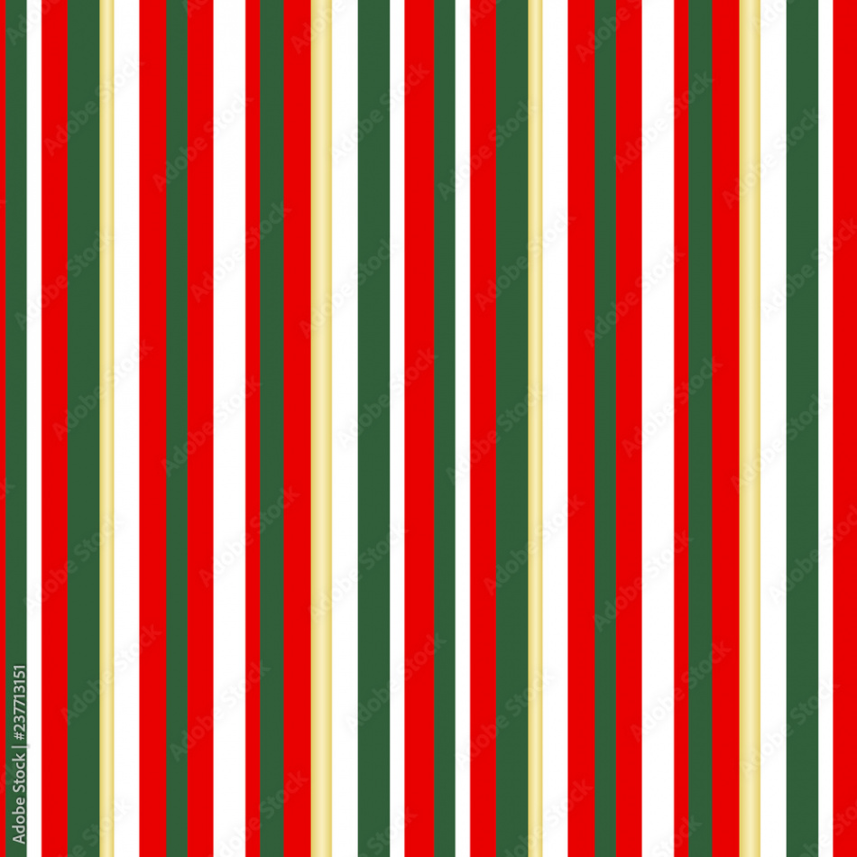 Christmas vector seamless pattern gold, red, white and green