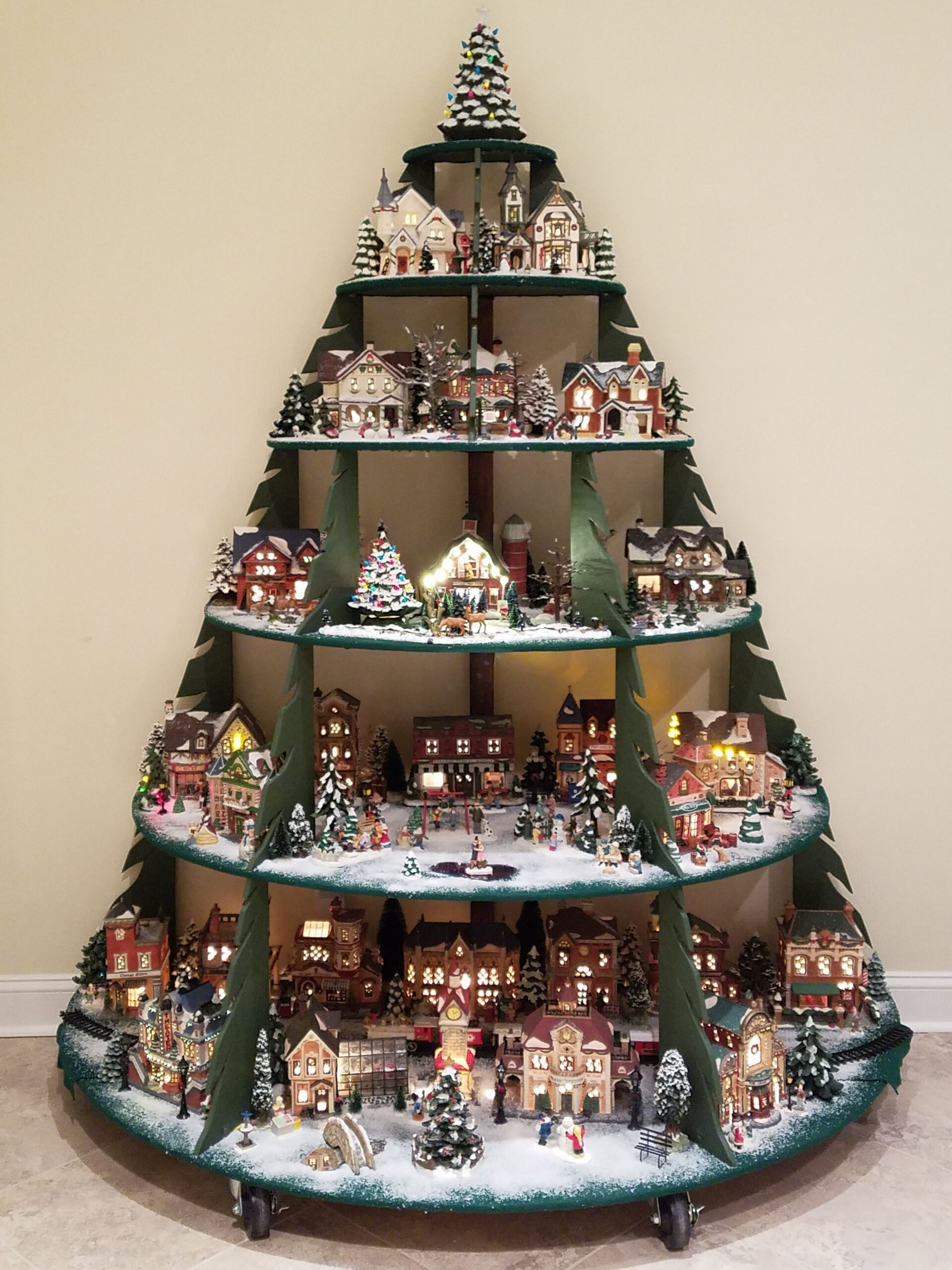 Christmas village  Christmas tree village, Diy christmas village