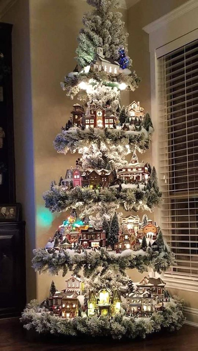 + Christmas Village Tree Display Ideas Worth Your Home Décor