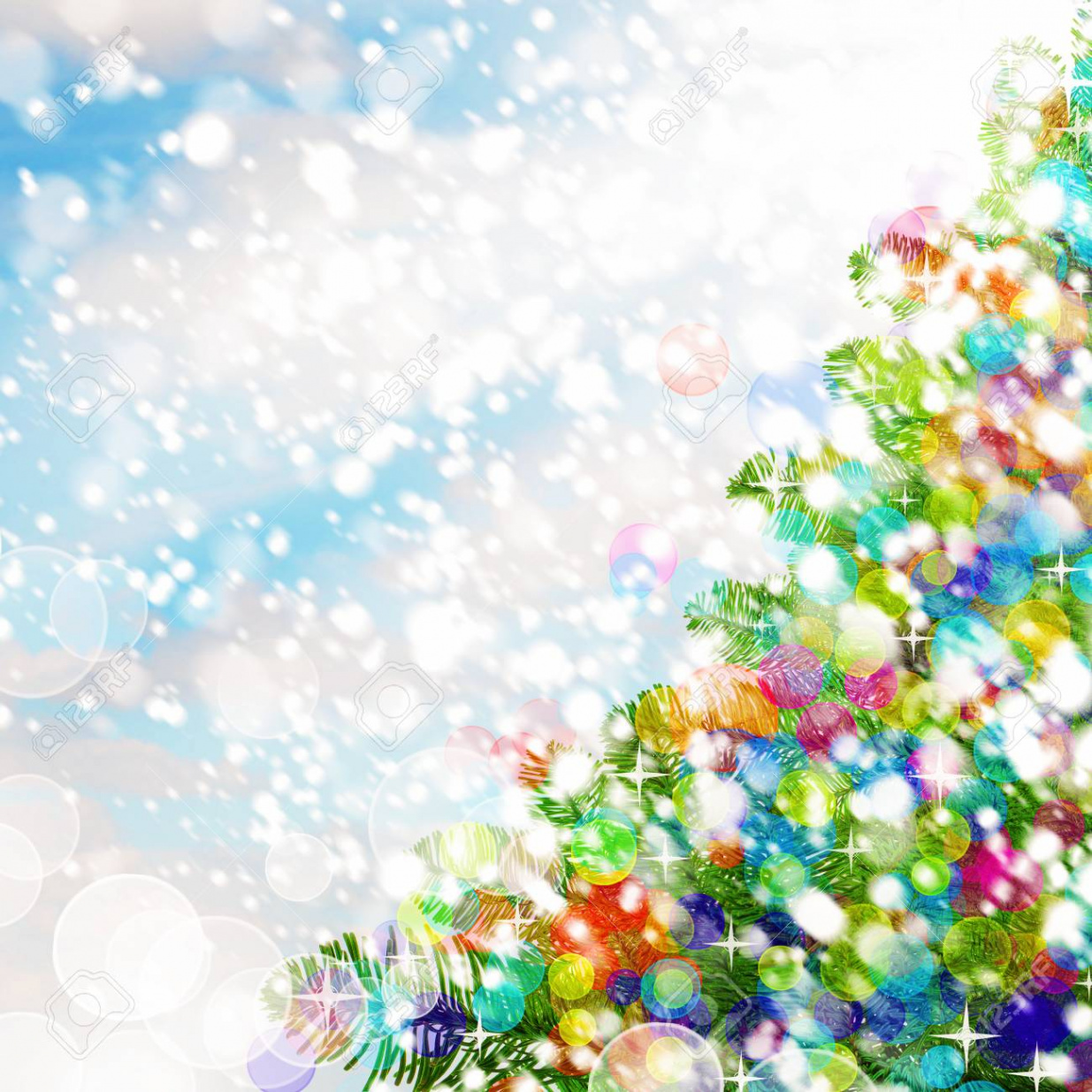 Colorful Christmas Background