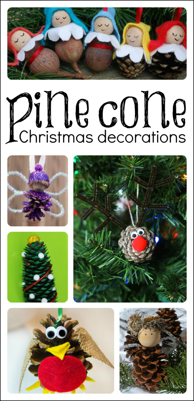 Creative and Festive Pine Cone Christmas Crafts for Kids - Fun-A-Day!