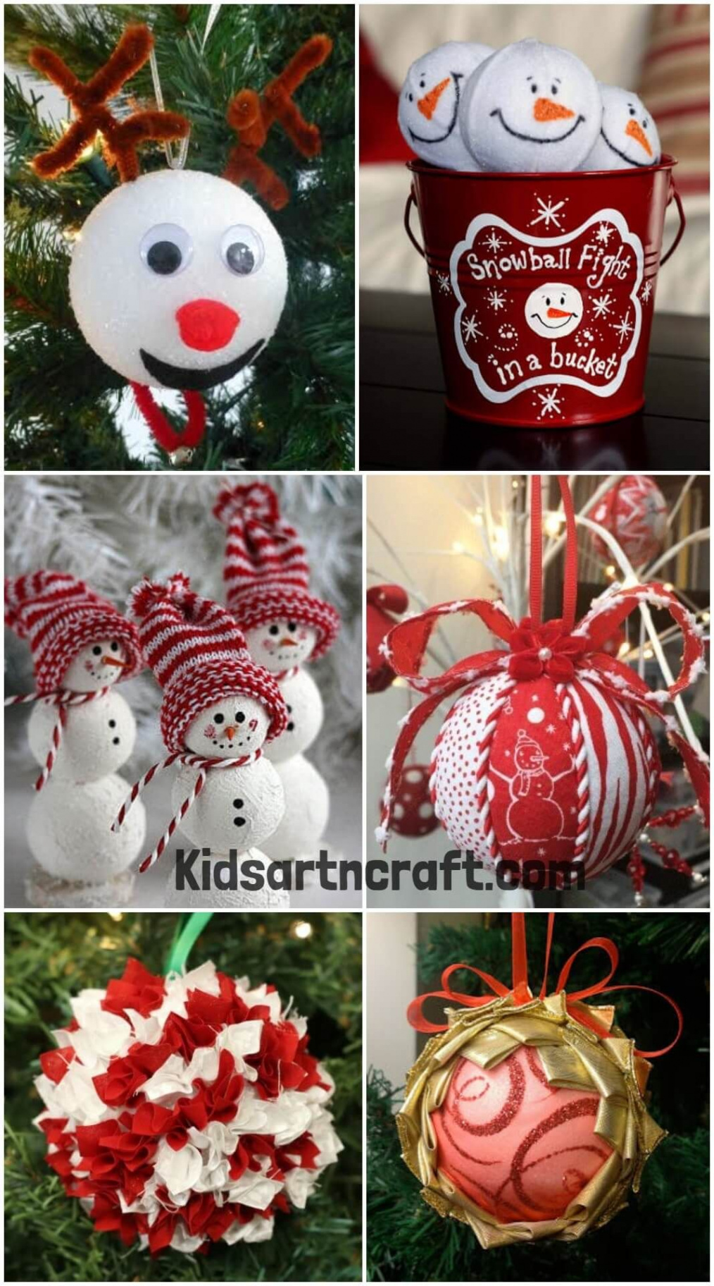 Creative DIY Styrofoam Ball Crafts and Ornaments for Christmas