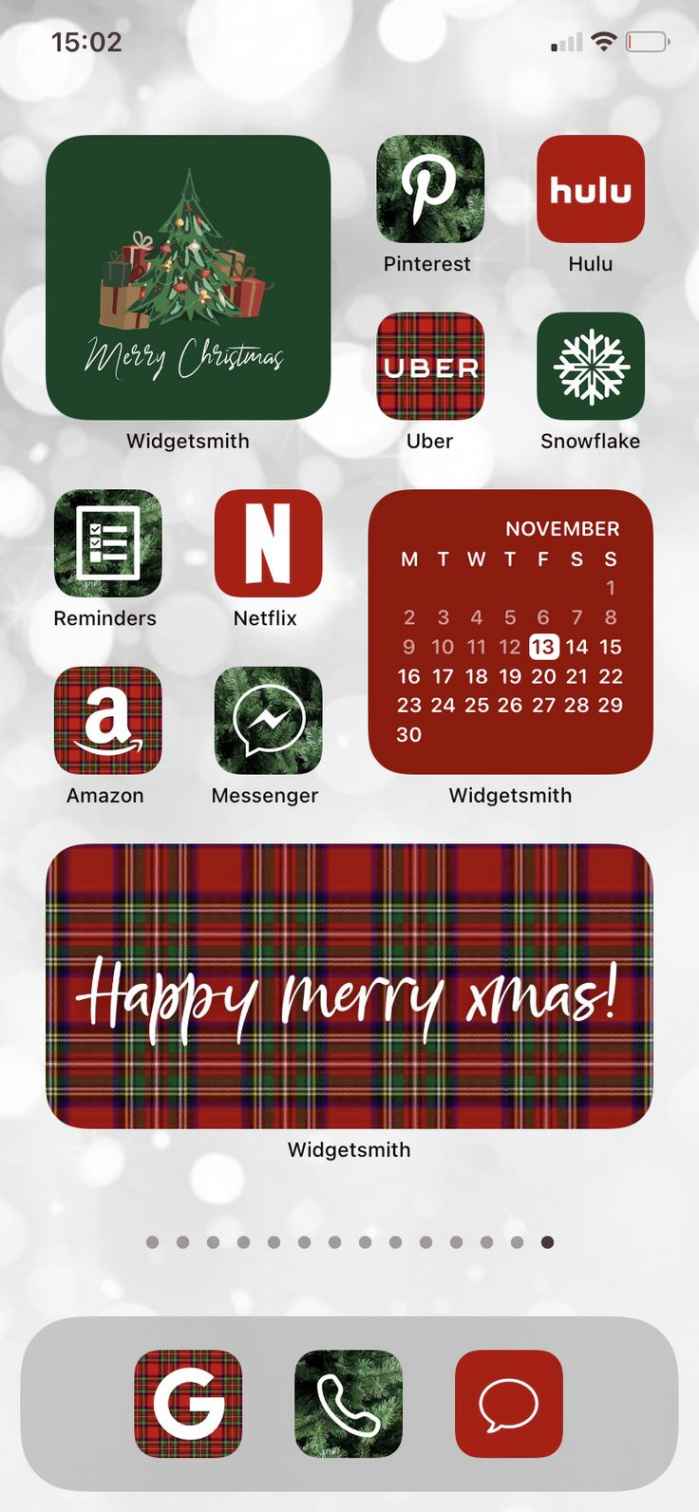 Customize Your iPhone Home Screen with Festive iOS  Widgets