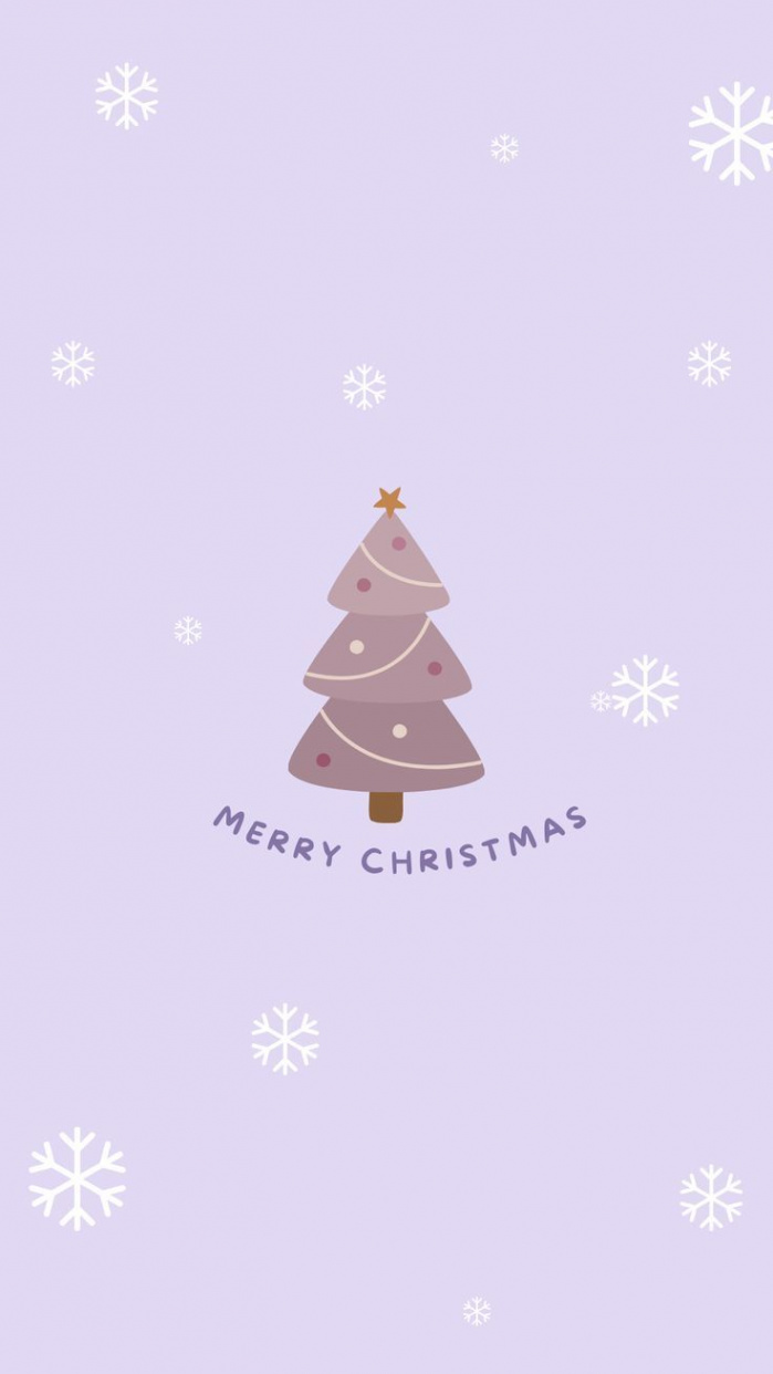 Cute Purple Christmas Wallpaper For Winter  Christmas wallpaper