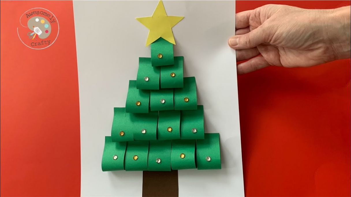 D Christmas Tree Crafts for Kids  Easy Kids Christmas Craft  Christmas  Crafts