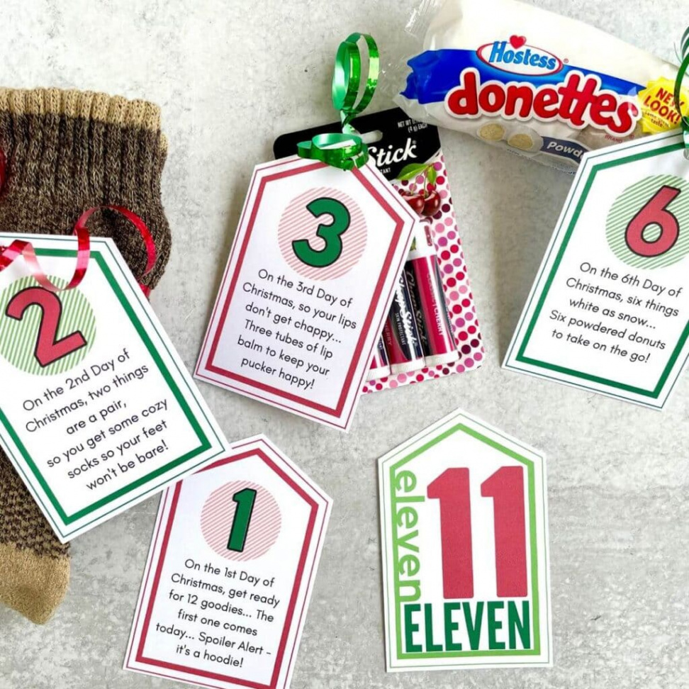 Days of Christmas Gifts for Him (with Printable Gift Tags!)