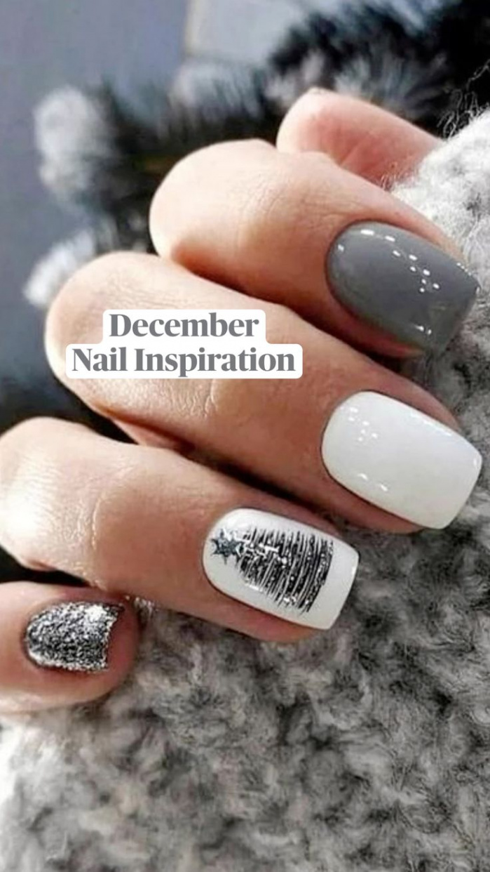 December Nail Inspiration  Stylish nails, Gel nails, Xmas nails