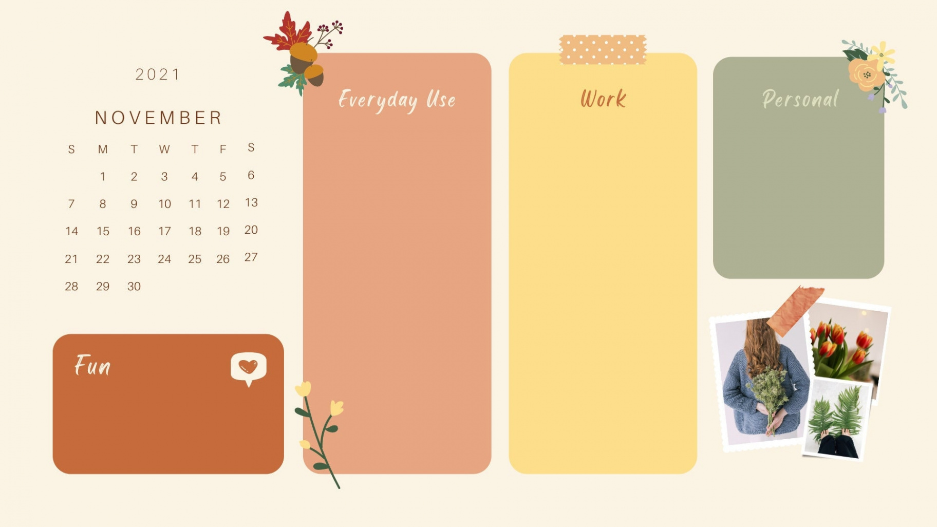 Desktop Wallpaper November Herbst Desktop Laptop Wallpaper - Etsy