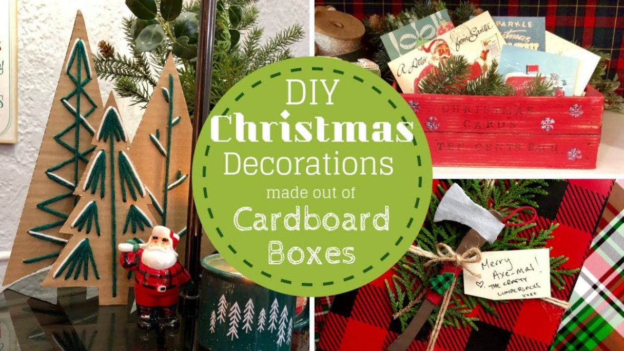 DIY CHRISTMAS DECORATIONS - ALL MADE OUT OF CARDBOARD BOXES ~ CHRISTMAS  GIFTS & ORNAMENTS