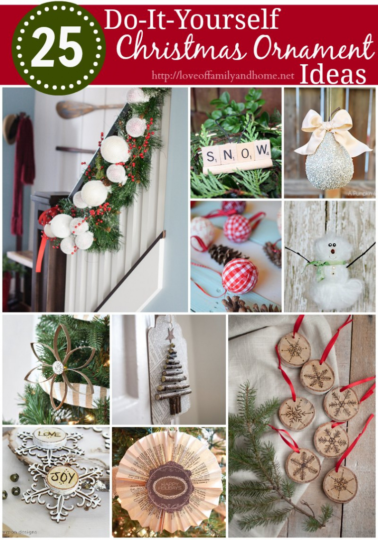 DIY Christmas Ornament Ideas - Love of Family & Home