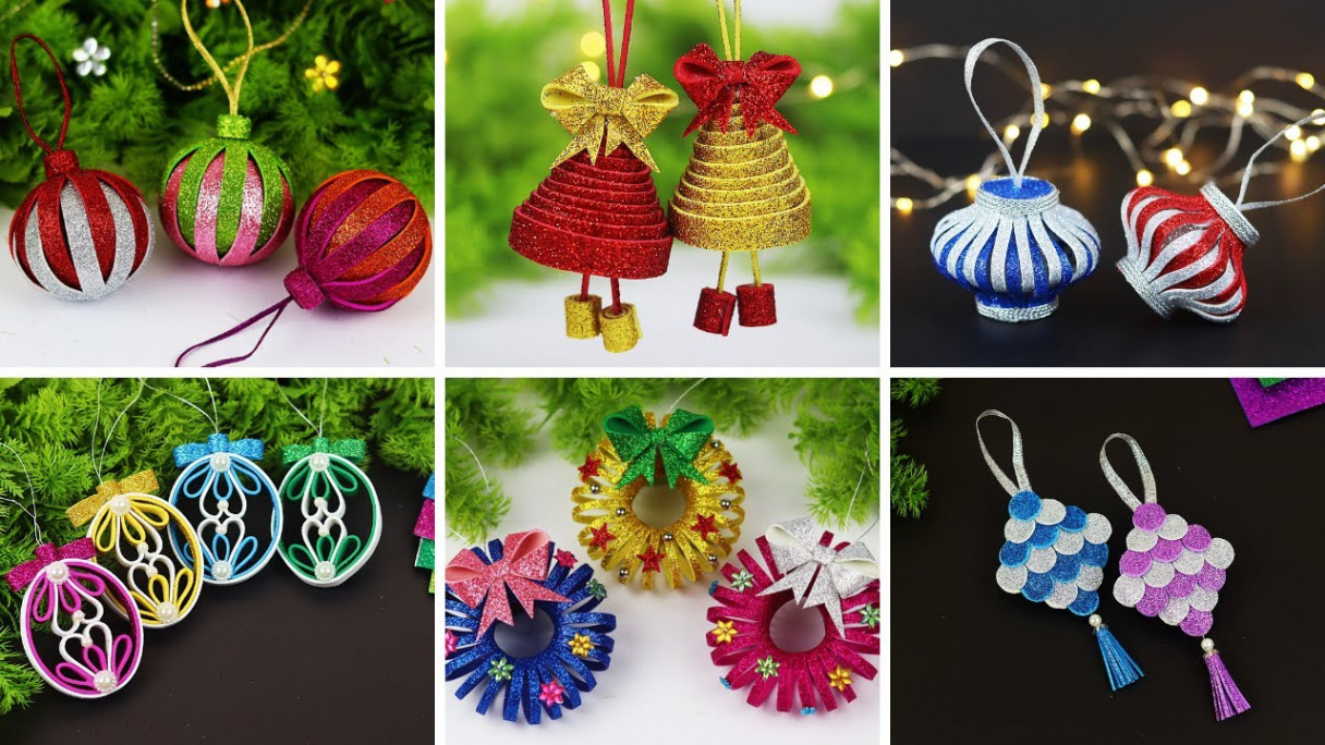 DIY Christmas Ornaments Decoration Ideas  Christmas Tree Decorations   Christmas Crafts