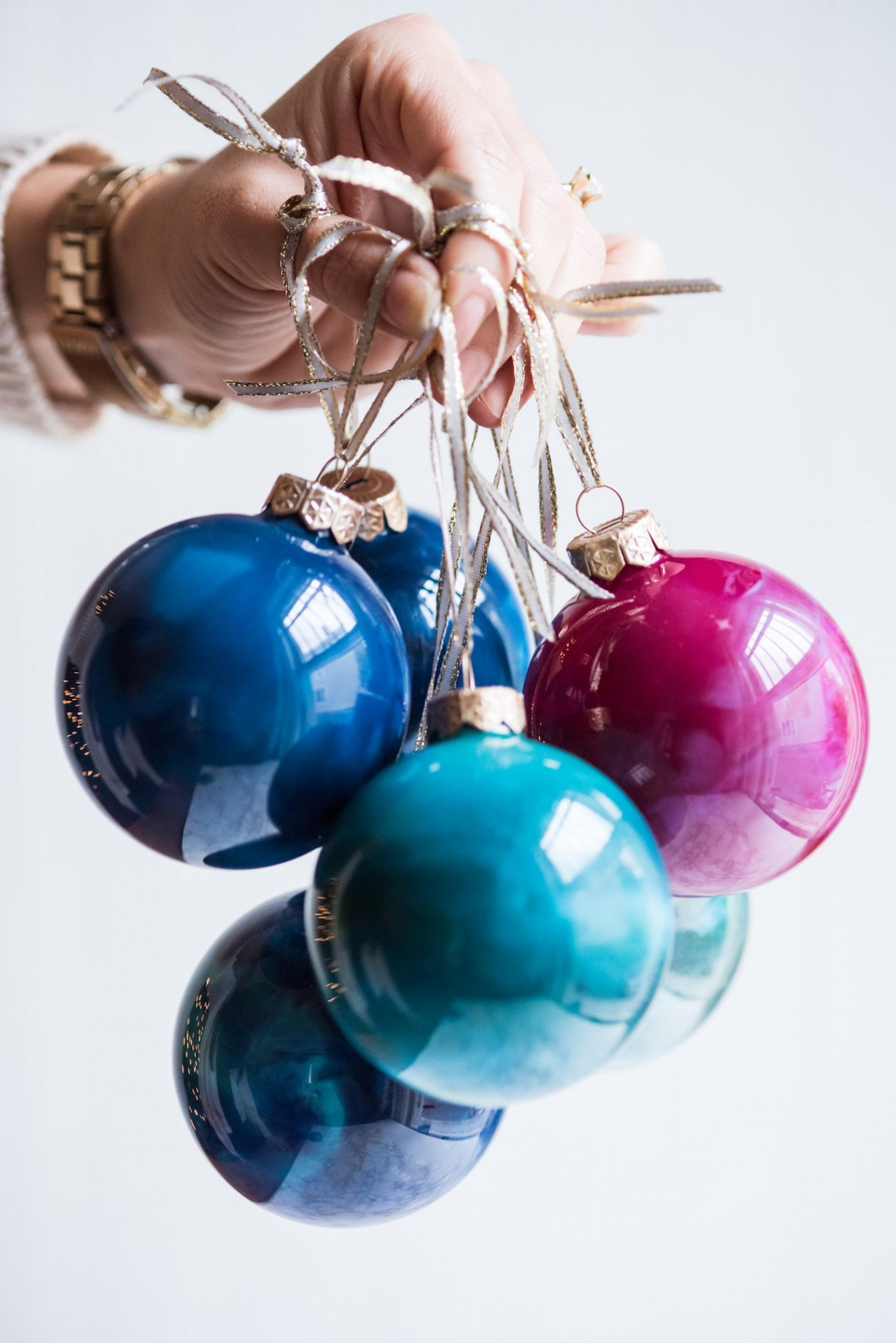 DIY Christmas Ornaments with Melted Crayons - The Sweetest Occasion