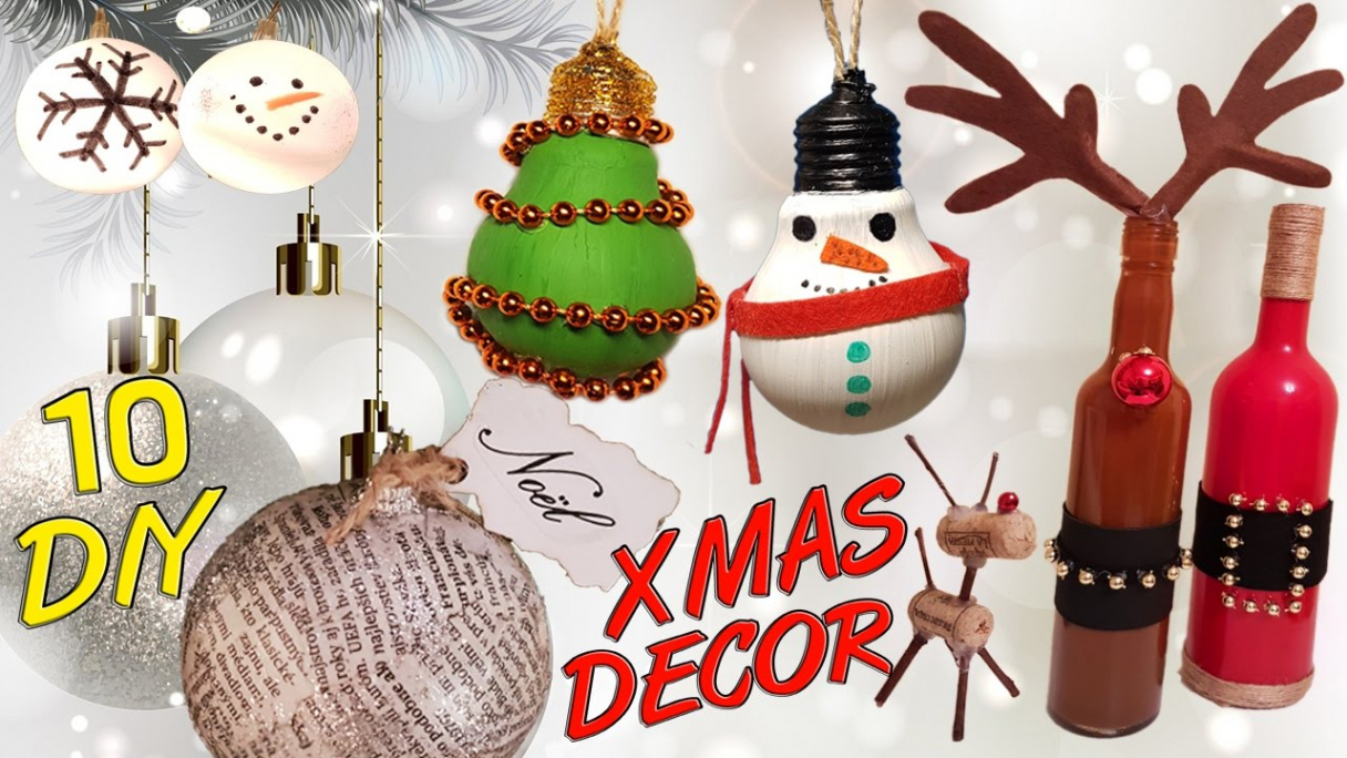 DIY Christmas recycled decoration HOW TO!