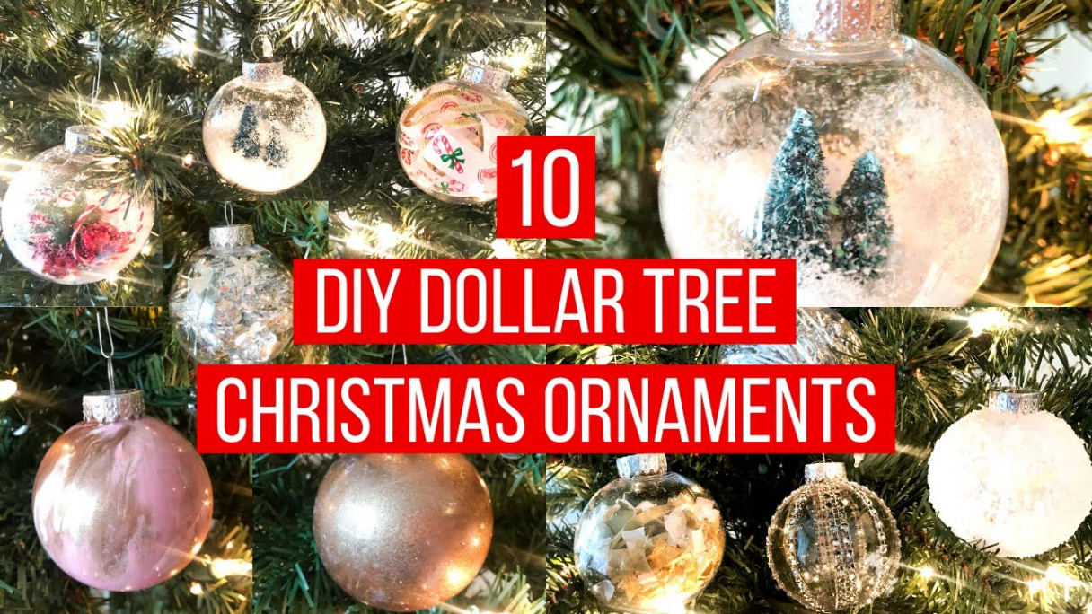 DIY DOLLAR TREE CHRISTMAS ORNAMENTS  $ EASY Christmas Decor Ideas 🎄