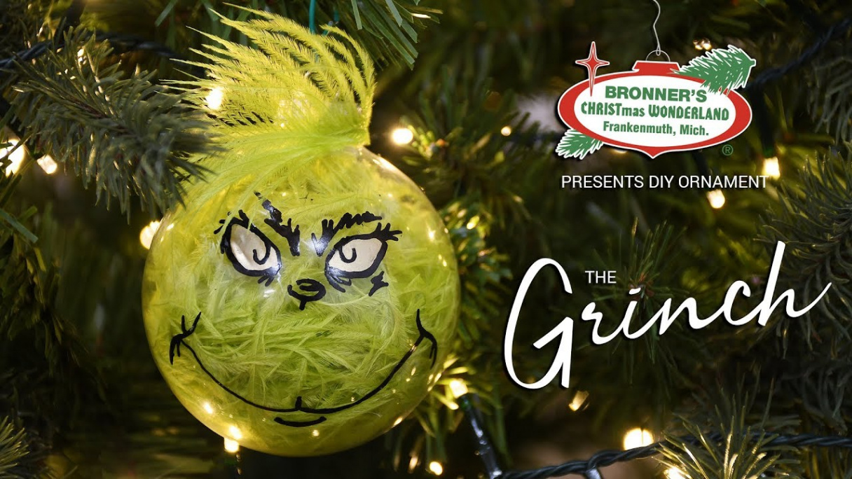 DIY Grinch Christmas Ornament