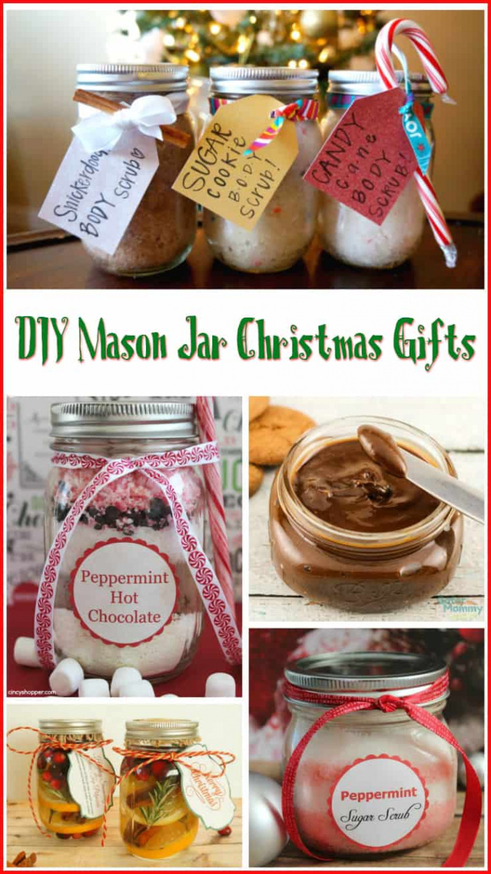 DIY Mason Jar Christmas Gift Ideas -  Minutes for Mom