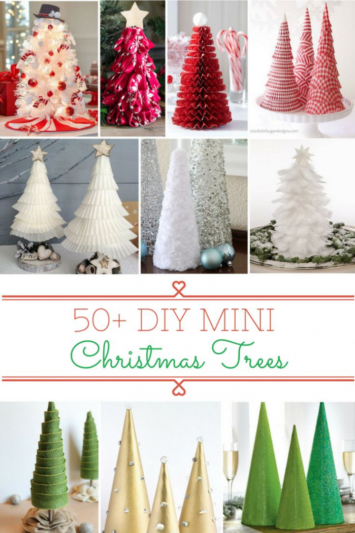 DIY Mini Christmas Tree Crafts  Mini christmas tree, Christmas