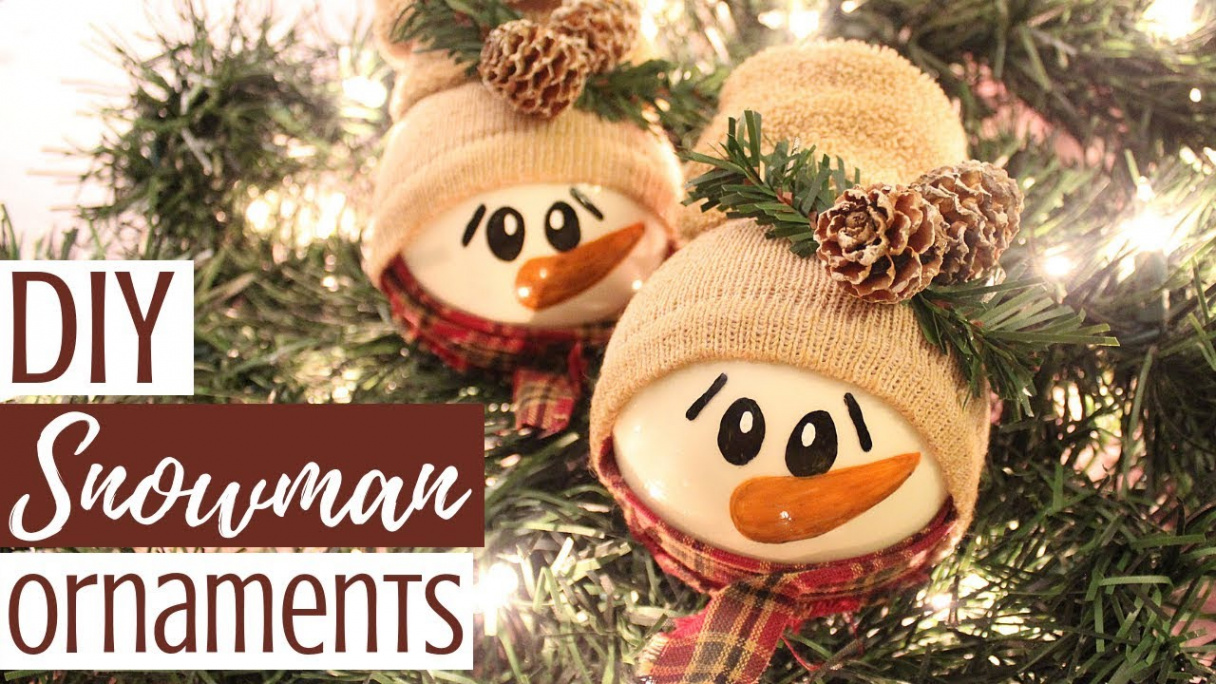 DIY SNOWMAN ORNAMENTS  Creative Christmas Challenge