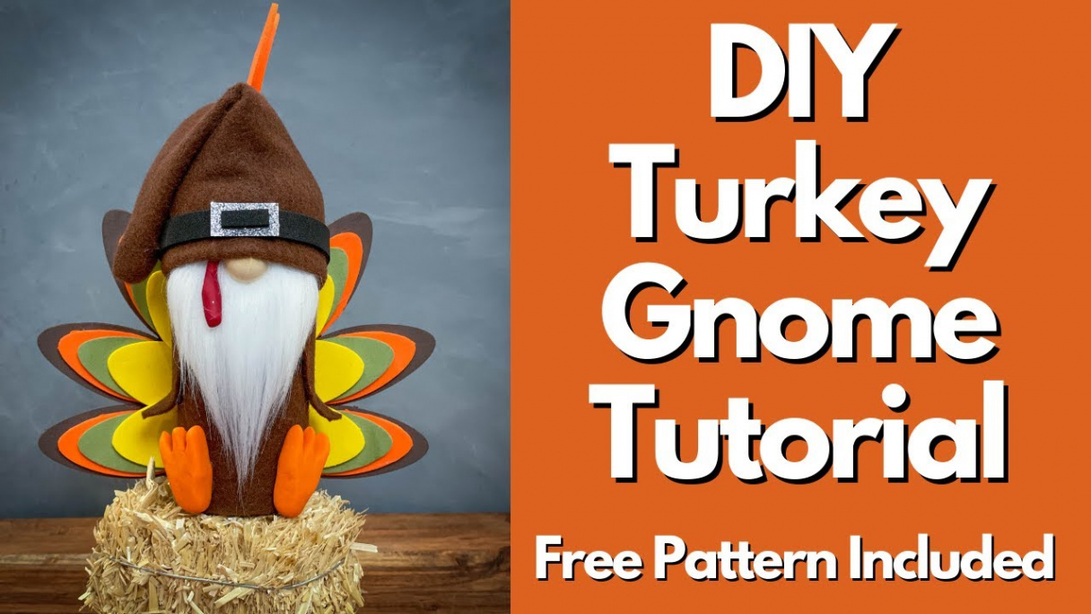 DIY Turkey Gnome Tutorial/No Sew Gnome/Thanksgiving Gnome