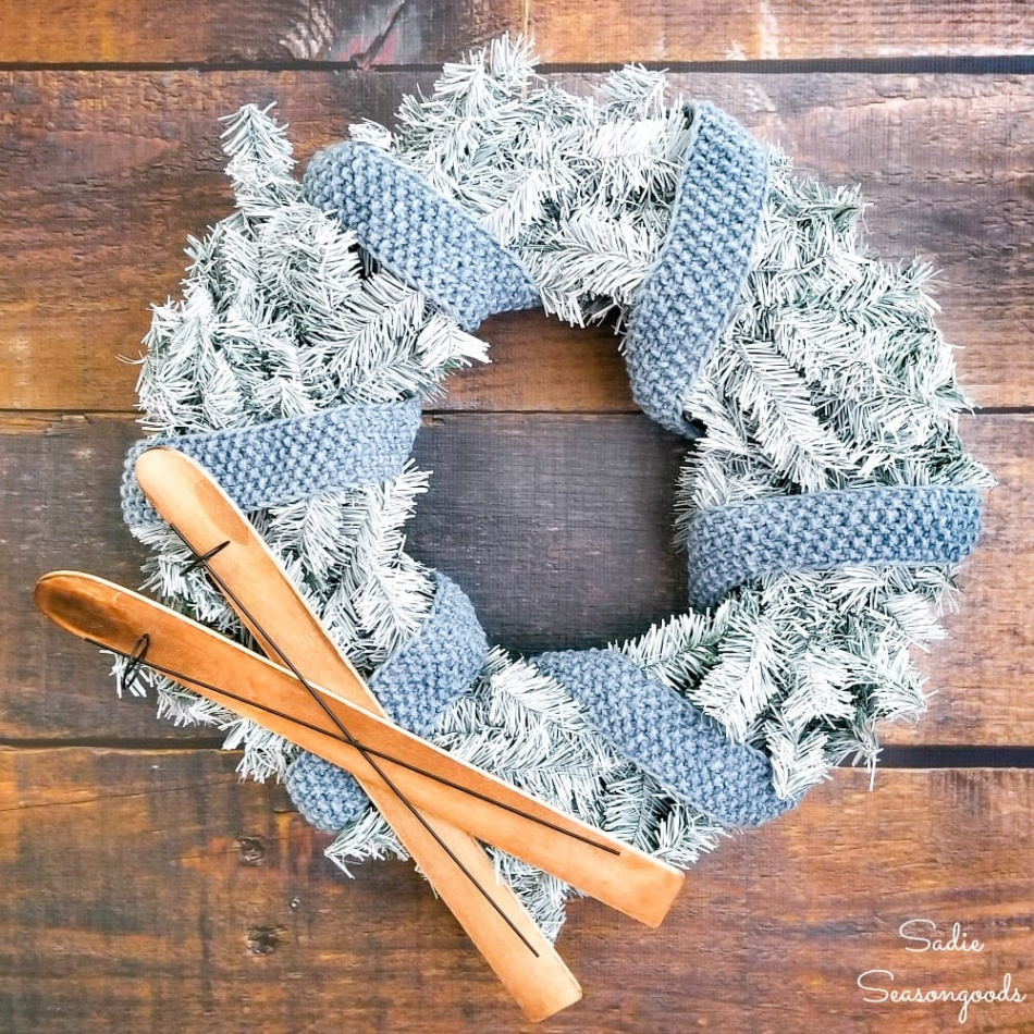 DIY Winter Wreath for January Door Decor