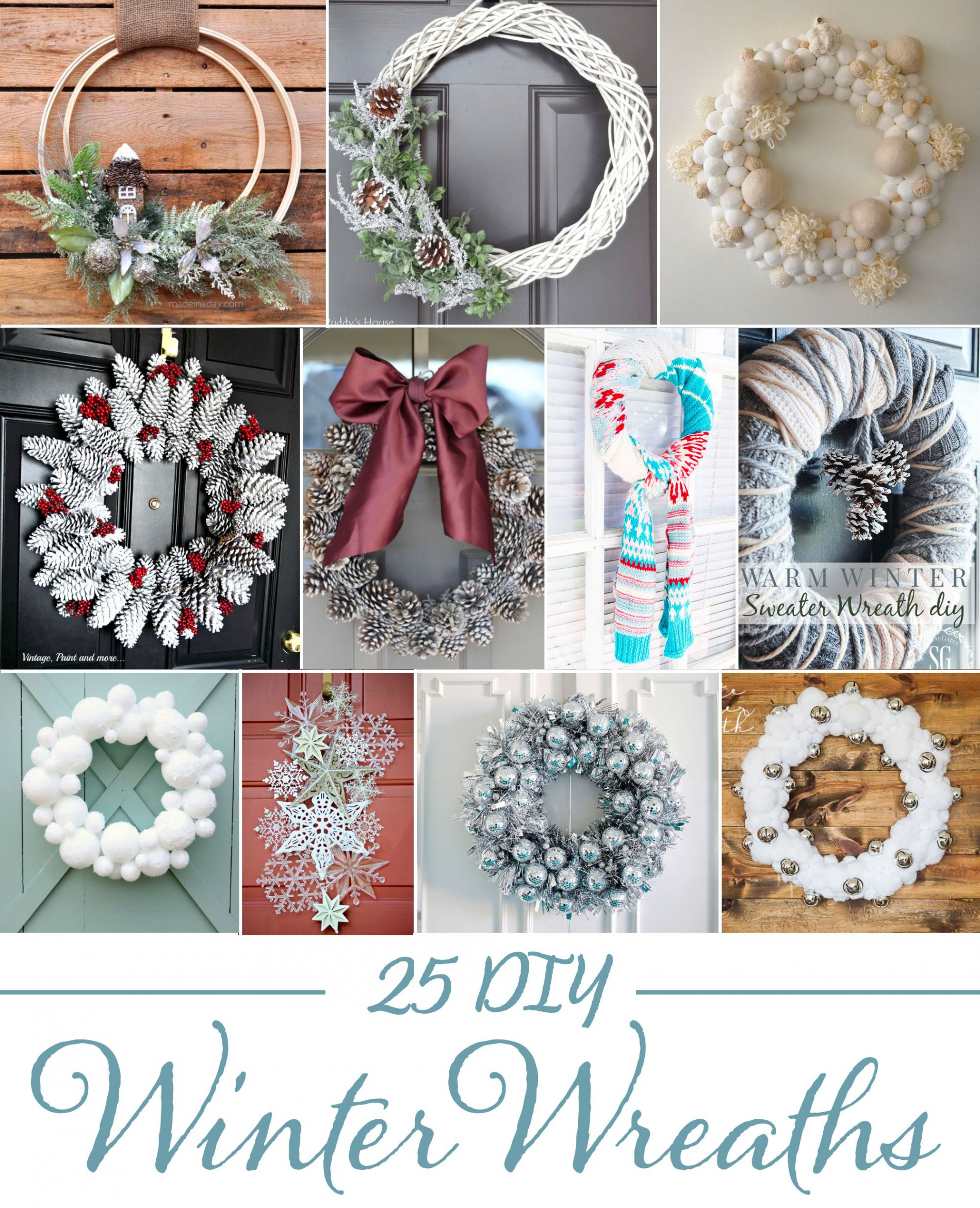 DIY Winter Wreaths