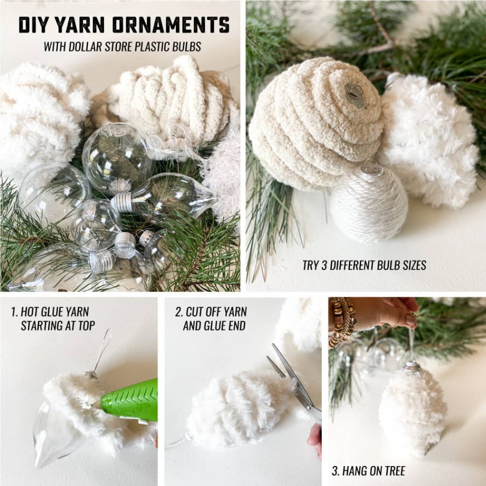 DIY Yarn Ornaments Tutorial - AR Workshop