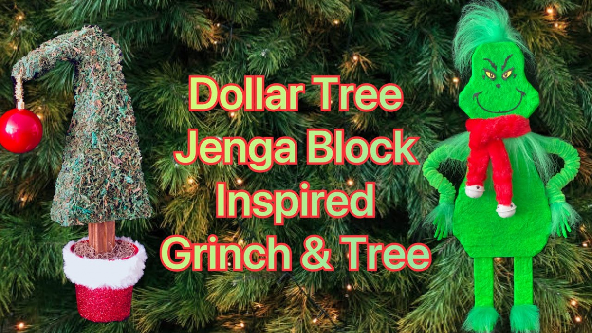 Dollar Tree🌲Jenga Grinch and Tree