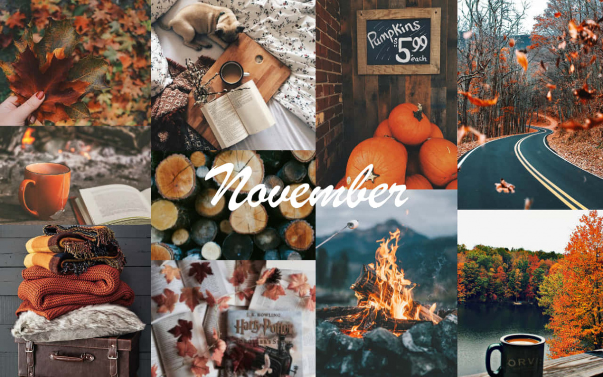 Download Autumn Collage November Wallpaper  Wallpapers