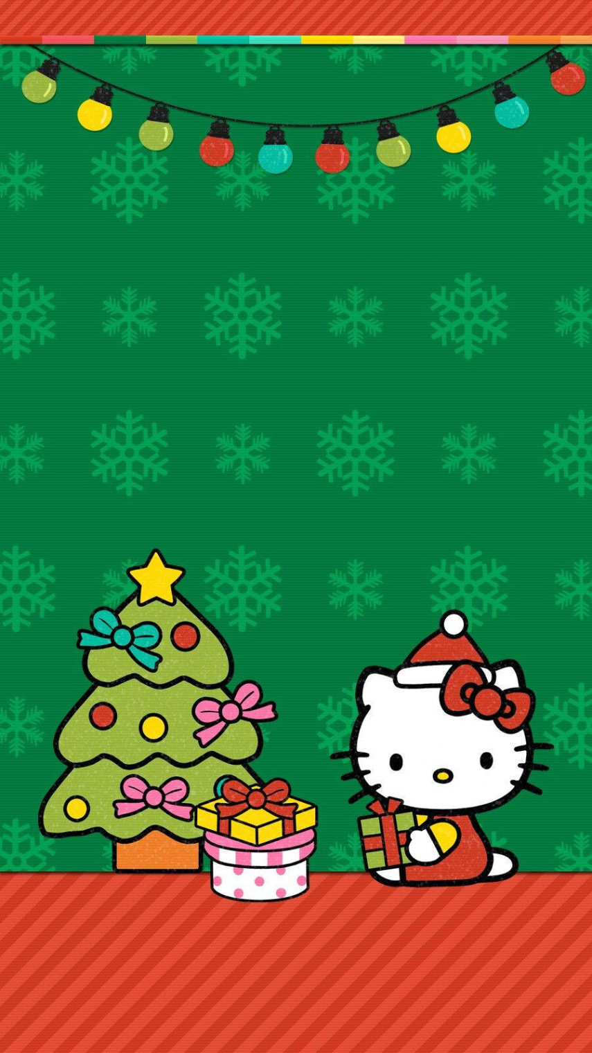 Download Hello Kitty Christmas Phone Wallpaper  Wallpapers