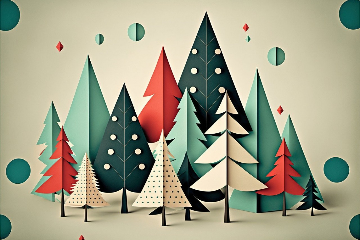 Download Trees Christmas Background Nature Royalty-Free Stock